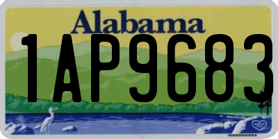 AL license plate 1AP9683