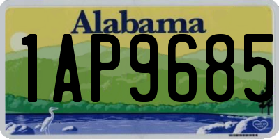 AL license plate 1AP9685