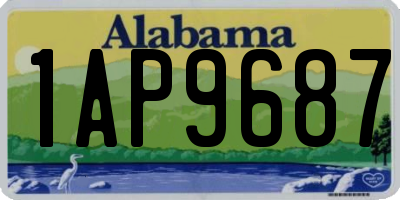 AL license plate 1AP9687