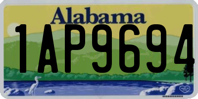AL license plate 1AP9694
