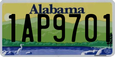 AL license plate 1AP9701
