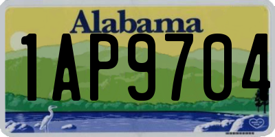AL license plate 1AP9704