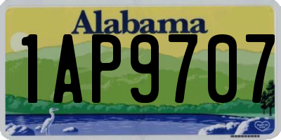 AL license plate 1AP9707