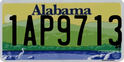 AL license plate 1AP9713