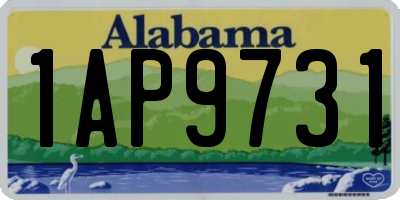 AL license plate 1AP9731
