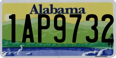 AL license plate 1AP9732