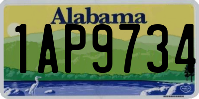 AL license plate 1AP9734