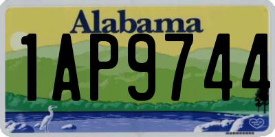 AL license plate 1AP9744