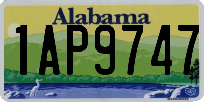 AL license plate 1AP9747