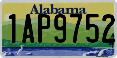AL license plate 1AP9752