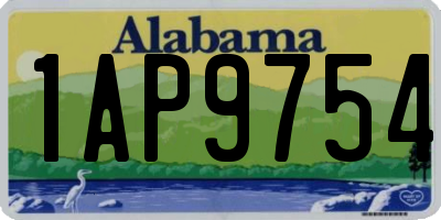 AL license plate 1AP9754