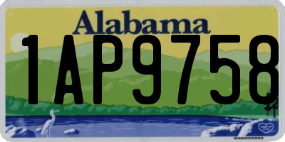 AL license plate 1AP9758