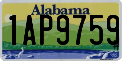 AL license plate 1AP9759