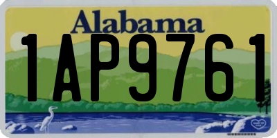 AL license plate 1AP9761
