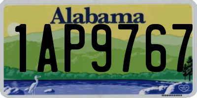 AL license plate 1AP9767