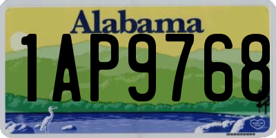 AL license plate 1AP9768