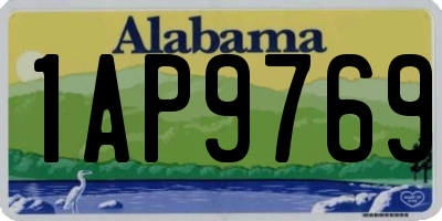 AL license plate 1AP9769