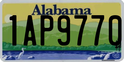 AL license plate 1AP9770