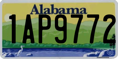 AL license plate 1AP9772