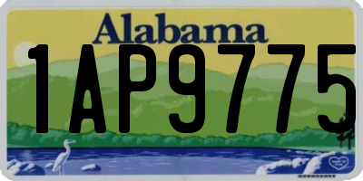 AL license plate 1AP9775
