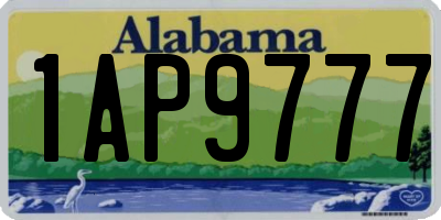 AL license plate 1AP9777