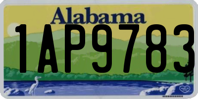 AL license plate 1AP9783