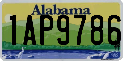 AL license plate 1AP9786