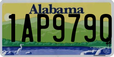 AL license plate 1AP9790