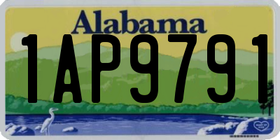 AL license plate 1AP9791