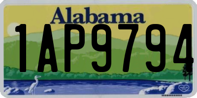 AL license plate 1AP9794