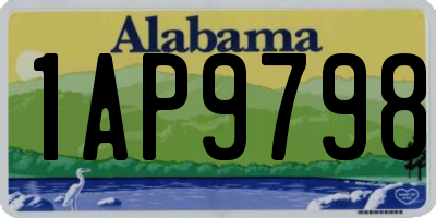 AL license plate 1AP9798