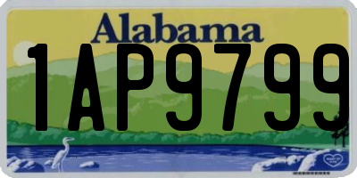 AL license plate 1AP9799