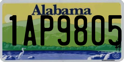 AL license plate 1AP9805