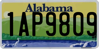 AL license plate 1AP9809