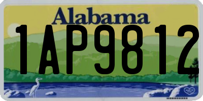 AL license plate 1AP9812