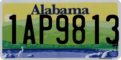 AL license plate 1AP9813