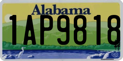 AL license plate 1AP9818