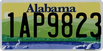 AL license plate 1AP9823