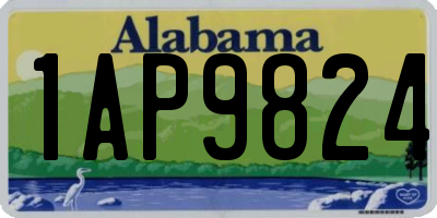 AL license plate 1AP9824