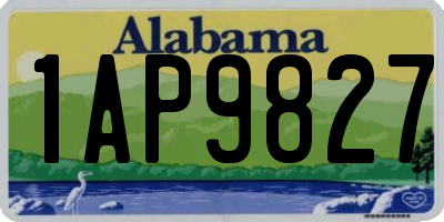 AL license plate 1AP9827