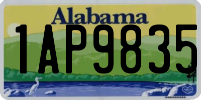 AL license plate 1AP9835