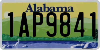AL license plate 1AP9841