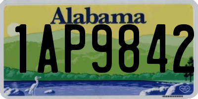 AL license plate 1AP9842