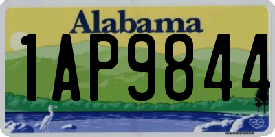 AL license plate 1AP9844