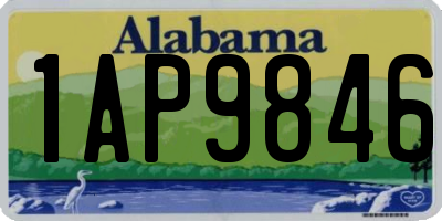 AL license plate 1AP9846