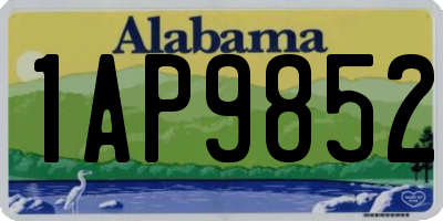 AL license plate 1AP9852