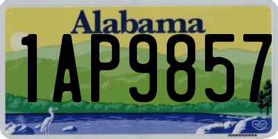 AL license plate 1AP9857