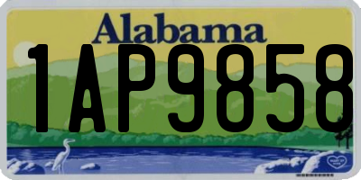 AL license plate 1AP9858