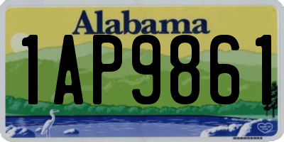 AL license plate 1AP9861