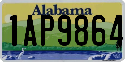 AL license plate 1AP9864